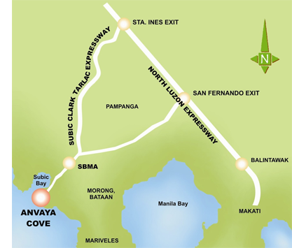 Anvaya Cove Map